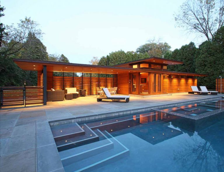 Adelman Residence Restoration + Pool House – The Kubala Washatko Architects